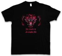 NM52SER Demon I T-Shirt Satan Hell Satanism Pentacke Symbol Sign 666 Cross Satanic