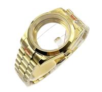 NMASDUYPU Boîtier de montre doré 36 mm/40 mm, verre inoxydable, compatible avec les mouvements NH34, NH35, NH36, NH38, ETA2824 et PT5000.(B1,36mm ETA2824 PT5000)