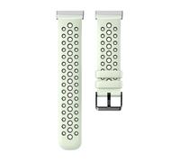 NMASDUYPU Bracelet bicolore compatible avec la Versa 4, bracelet respirant à trous ronds compatible avec la montre connectée Versa 3.(S-Mint green,Versa 4)