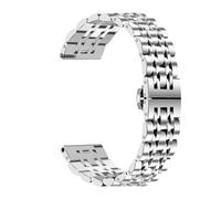 NMASDUYPU Bracelet classique en acier inoxydable for montres GT5, 5Pro, GT4, GT3 et GT2 (18, 20 et 22 mm).(Silver,20mm Universal)