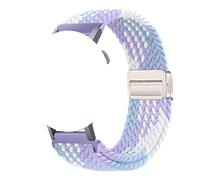 NMASDUYPU Bracelet de montre connectée en nylon de 20 mm compatible avec Vivoactive 6/Forerunner 165/venu/Active 5 (respirant)(Violet,20mm Universal)