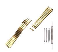 NMASDUYPU Bracelet de montre en métal de 18 mm for F-91W, bracelet en acier inoxydable SGW-500H W-735H AE1200, for montre classique à petit bloc carré(Golden)