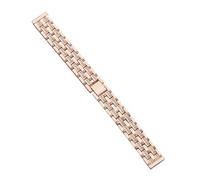 NMASDUYPU Bracelet de remplacement en acier inoxydable compatible avec Lily 2 Active/Classic Bling, orné de strass et de diamants.(B-Rose gold,14mm Universal)