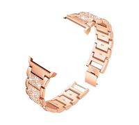 NMASDUYPU Bracelet en diamant for montre 7/6/4/Classic/5/pro/Active 2 40 44mm, métal 20mm 22mm, Bracelet à maillons Gt 2-3-pro(Rose pink 03,22mm watch band)