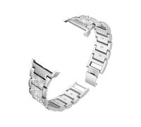 NMASDUYPU Bracelet en diamant for montre 7/6/4/Classic/5/pro/Active 2 40 44mm, métal 20mm 22mm, Bracelet à maillons Gt 2-3-pro(Silver 01,22mm watch band)