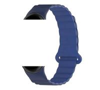 NMASDUYPU Bracelet en Silicone à boucle for Bracelet 10 9 8, accessoire de sport Double couleur for NFC(Sea Blue Deep Blue,Band 10)