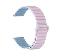 NMASDUYPU Bracelet en silicone à maillons de 20 mm et 22 mm for Apple Watch Series 7/6/5 Pro/4/Classic/Active 2 (GT 2/3-4).(10.Light fog blue,20mm)