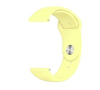 NMASDUYPU Bracelet en Silicone classique for montre 7/6/5/pro/4, 18mm, 20mm, 22mm, GT 4-2-2e-3 Pro, 41mm, 46mm(Mellow yellow 35,18mm watch band)