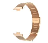 NMASDUYPU Bracelet milanais sans espaces for Bracelet en acier inoxydable Fit 3 Bracelet de montre en métal réglable(Rose gold)
