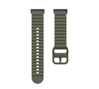 NMASDUYPU Bracelet respirant Compatible avec Versa 4, bracelet de remplacement en Silicone ondulé et couture adapté à Versa 3(B-Army green,VERSA 4)