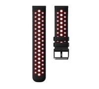 NMASDUYPU Bracelet sport en silicone respirant perforé de 22 mm, compatible avec les montres Watch GT5 Pro 46 mm, GT5/GT4/GT3/GT2 46 mm.(Black-Red,GT4 GT3 GT2 46mm)