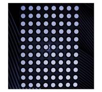 nmbhus 5 Feuilles De Marqueur De Scanner 3D, Point De Localisation, Marque Magnétique, Point Cible Réfléchissant, Autocollant De Code À Bille, Positionnement De Balayage Réfléchissant(In6mm-ex10mm)