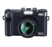 nmbhus 56MP Appareil Photo Numérique 4K Photographie Caméscope Mise Au Point Automatique Vlogging Caméra Vidéo for 3 "écran WiFi Webcam(Size:with 32G TF Card)