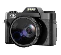 nmbhus Appareil Photo numérique 4K Caméra 48MP Caméra Vlogging 60FPS Mise au Point Automatique 16X Zoom Caméra vidéo Caméscope Caméra d'enregistrement(No Wide-Angle Lens)