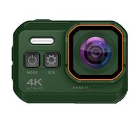 nmbhus Caméra d'action 4K 1080P 60fps Stabilisée IP68 sous-Marine Étanche Casque Moto Sport Vidéo Cam Moto Vélo 16MP WiFi Webcam(128G SD Card,3)