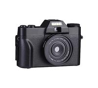 nmbhus Caméra numérique 48MP 4K 180° Webcam numérique à écran Rabattable for Objectif Macro Grand Angle(32G,Only Camera)