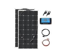 nmbhus Kits De Système De Panneaux Solaires 2000W for La Maison avec Contrôleur De Charge 100A du Panneau Solaire 1000W 2000W(2PCS with Controller)