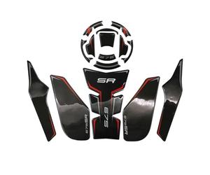NMBZVE Autocollant D'accessoires De Moto, Tampon De Protection De Traction pour Réservoir De Carburant, pour CF Moto 675SRR 675 SR-R 675 SR 675sr-r(Style 5)