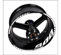 NMBZVE Autocollants de Jante 1 Jeu D'autocollants De Roue Moto Rayures Réfléchissantes Autocollants De Jante pour Hornet 600 900 250(Style 15)