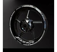 NMBZVE Autocollants de Jante Accessoires De Moto Autocollants De Roue Autocollants De Roue Réfléchissants Autocollants Jantes Réfléchissantes pour Y&amaha pour Fazer 2017-2022(Style 12)