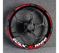 NMBZVE Autocollants de Jante Autocollants Roue De Moto Autocollants De Roue Réfléchissants Autocollants Jantes Réfléchissantes pour Suzuki GSXS1000 Gsxs 1000 R S1000 S(Style 11)