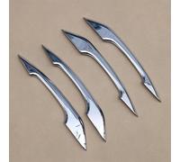 NMBZVE Garnitures de poignée de Porte chromées, Bandes de Couverture pour Audi A4 B9 A5 F5 Q5 FY 2016 2017 2018 2019 2020 berline Allroad Cadre décoratif