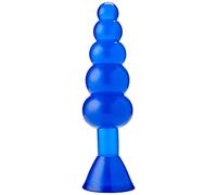NMC Plug Anal Bendable Butt Rattler en Bleu 20 cm X 5 cm