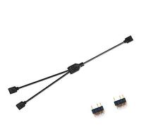 NMD&LR Câble D'extension De Carte Mère D'ordinateur, Câble D'extension D'interface RVB, Hub De Connecteur 12 V RVB 4 Broches / 5 V ARGB 3 Broches 1-4/1-5