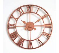 NMDCDH Corloges de jardin extérieures étanche, 16 pouces Gold Gold en fer Murau mural horloges extérieures pour le mur de jardin Mury Retro Horloge de quartz à l'extérieur Décoration extérieure