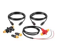 NMEA 2000 Kit de démarrage double appareil pour traiter le réseau NEMA 2K pour Lowrance Simrad Garmin, fournir une meilleure fiabilité du réseau, comprend des câbles dorsals, des câbles de chute, des