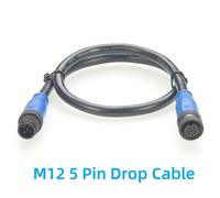 NMEA 2000 N2K câble de chute de colonne vertébrale IP67 micro-c M12 un Code 5 broches câble d'extension mâle à femelle pour Garmin Lowrance Simrad B & G PCM-0470