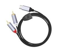 NMFLAB Cordon de connexion stéréo de type C vers 2 prises avec transfert amélioré et câble de connexion sonore minimal