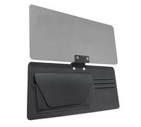 NMFLAB Organisateurs de visières de voiture avec support de lunettes et rangement de documents universellement directs pour pare-soleil de voiture