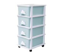 NMGHUTE Coffre à Jouet, Chariot Organisateur De Rangement De Jouets Multicouche avec Roues, Boîte À Jouets avec Bacs pour Salle De Jeux, Chambre À Coucher, Salon Meuble pour Chambre(4 Tier)