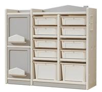 NMGHUTE Coffre à Jouet, Organisateur de Rangement de Jouets Multicouche, étagère au Sol, Armoire de Rangement pour Livres d'images, pour Chambre à Coucher, Salle de Jeux Meuble pour Chambre(A)