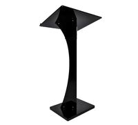 NMGHUTE Podium d'église, Podiums en Acrylique avec Surface De Lecture À Bande Passante, Pupitres pour Églises, Support Portable pour La Cérémonie D'ouverture Bureau(Black)