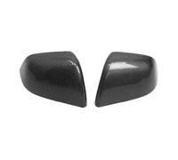 NMHTJ Voiture Rétroviseur Capuchon Couvercle Rétroviseur Remplacement en Fiber Carbone Noir Brillant pour Modèle 3 pour Modèle Y 2018 - 2023 Accessoires Extérieurs Automobiles