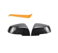 NMHTJ Voiture Rétroviseur Capuchon Lot De 2 Coques De Rétroviseurs Latéraux en Carbone Noir pour X1 pour Série 1 2 3 4 XM 220i 328i 420i F20 F21 F22 F23 F30 F32 F33 F36