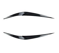 NMJLQW Autocollant pour Sourcils clairs 2 Pièces Noir Brillant Voiture Phare Sourcils Paupières Couverture Accessoires pour X1 F48 F49 2015 2016 2017 2018-2022(Carbon Styling)
