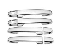 NMJLQW Couvercle De Poignée Porte Extérieure Voiture Pièces Rechange Décoratives pour pour Toyota pour Probox 2002-2016(Silver 2 Keyhole)