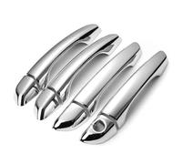 NMJLQW Décoration extérieure Autocollant Chromé De Couverture Poignée Porte Voiture, Accessoires Style Pour Hyundai Pour I30 2017 2018 2019 2020(No button)