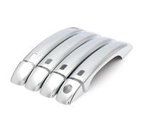 NMJLQW Décoration extérieure Couvercle Poignée Porte Voiture Chromé En Fiber Carbone, Autocollant Style, Accessoires Automobiles, Pour Q3 2012 - 2018(Argent)