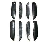 NMJLQW Décoration extérieure Pour ajustement pour Jazz pour MK3 2008-2013 fibre carbone Chrome poignée porte voiture tasse bol couvercle style Auto accessoires(Carbon handle-bowl)