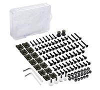 NMJLQW Kit de boulons Boulons De Carénage De Moto, Vis CNC pour Suzuki GSXR GSX-R 600 750 1000 GSX R 600 750 1000 K1 K2 K3 K4 K5 K6 K7 K8 K9(Noir)