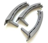 NMJLQW LHD - Poignée De Porte Intérieure Voiture Gauche Droite Avec Couvercle En Cuir, Ensemble D'assemblage Pour X5 X6 E70 E71 E72 2007 2008 2014 Pièce de rechange intérieure(LHD SET titanium)