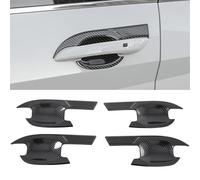 NMJLQW Lot De 4 Garnitures Couvercle Cuvette Poignée Latérale Porte Extérieure D'accessoires Voiture pour Hyundai pour Elantra (CN7) 2020-2023(Noir)