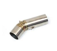 NMJLQW Tube de téléchargement Section Centrale De Tuyau D'échappement De Moto Adaptée pour Ducati pour Diavel 1200 Modification De Silencieux D'échappement 51/60mm(60 mm)