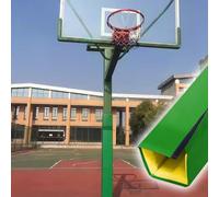 NMKSYX Coussin De Poteau De Terrain De Basket-Ball Extérieur 6 10 15 20 25 30 Cm, Poteau Carré De Rembourrage en Mousse Autocollante pour Garage De sous-Sol De Gymnase(Green,6x6in/15x15cm)