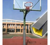 NMKSYX Coussin De Poteau De Terrain De Basket-Ball Extérieur 6 10 15 20 25 30 Cm, Poteau Carré De Rembourrage en Mousse Autocollante pour Garage De sous-Sol De Gymnase(Gray,6x6in/15x15cm)