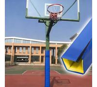 NMKSYX Coussin De Poteau De Terrain De Basket-Ball Extérieur 6 10 15 20 25 30 Cm, Poteau Carré De Rembourrage en Mousse Autocollante pour Garage De sous-Sol De Gymnase(Blue,5x5in/13x13cm)